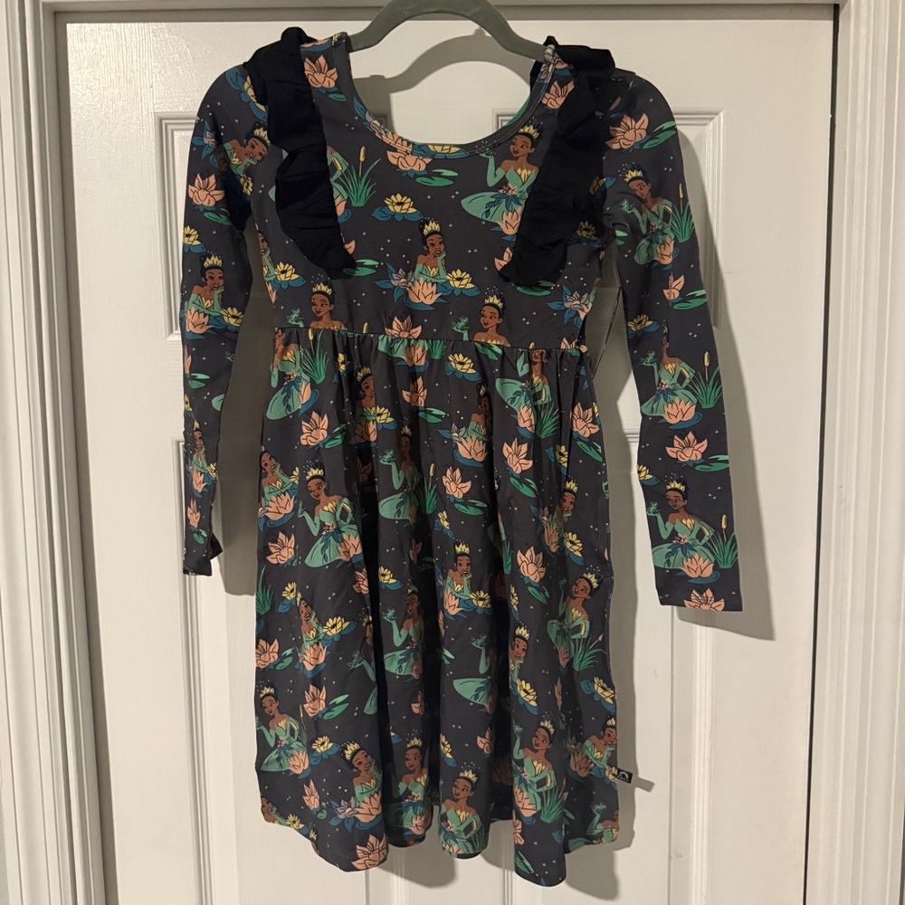 Rags to Raches X Disney Princess Tiana Long Sleeve Dress